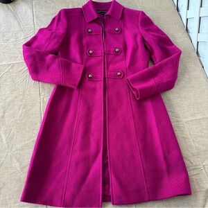 Isabella DeMarco fushia long blazer